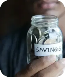  old man and woman feeling happy while watching their savings